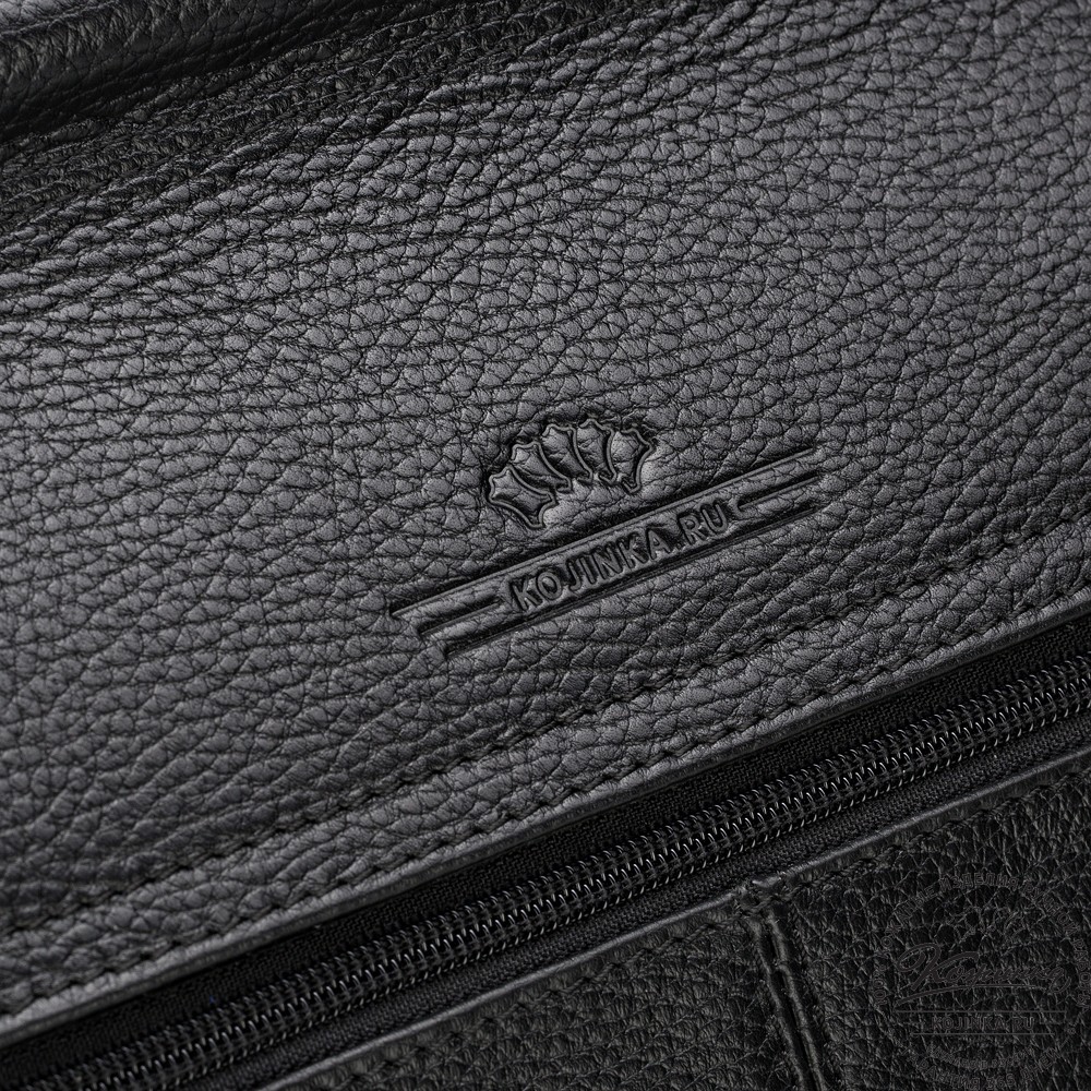 Кожаный портфель "Руби" (чёрный)